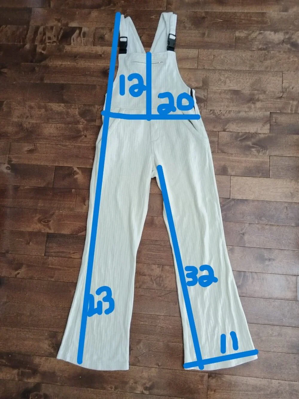 Noy's Classic Ribbed Cotton Jumpsuit, Cream/Off-White, Size S Made in Canada - Picture 2 of 14